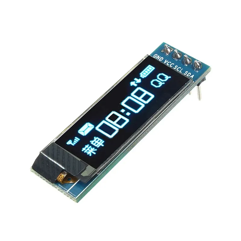 Display OLED 0.91 Pollici Blu - Modulo 128x32 Per Arduino, Con Interfaccia I2C