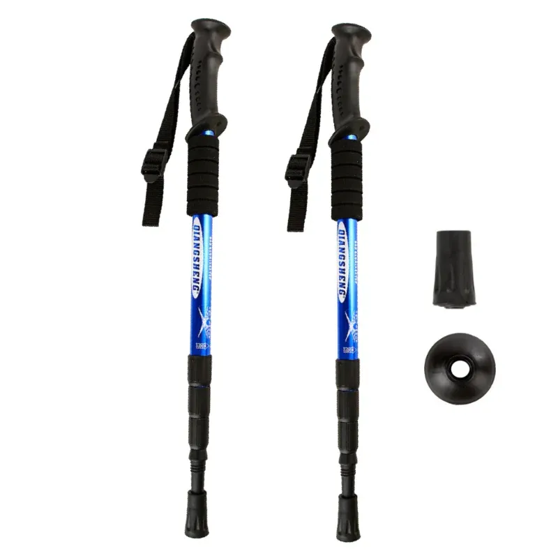 Sticks Outdoor Wanderwanderstock Camping Teleskop Stick Aluminiumlegierung Ultraleichte Antislip Trekking Poles Mountainering 53110