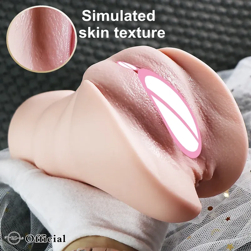 Toys Realistic Vagina Lifelike Artiflcial Vaginal Anal Sex Doll Erotic Adult Sex Toys for Men Soft Pocket Pussy Male Masturbator Cup