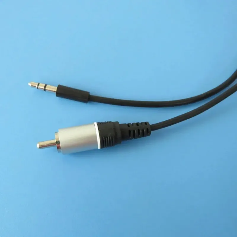 3,5mm TO RCA Tek Lotus Kablosu 1 Metre Ses Kablosu 3.5 TV Hoparlör DVD Amplifikatör Bağlantı Adaptörü