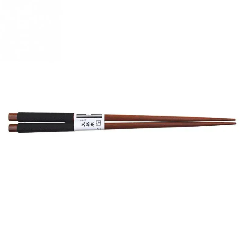 Anti-slip Wooden Chopsticks Japanese-style Natural Handmade Round Chinese Tableware 6 Styles String Wrap Chopsticks