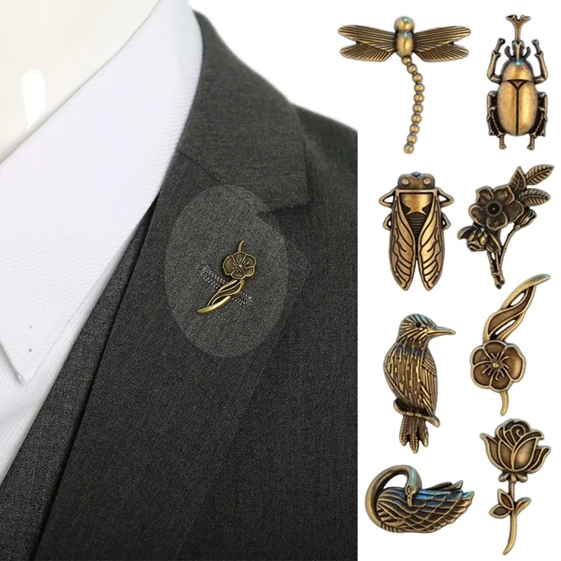 日本全国送料無料商品 | 特集  Alloy Bronze DHgate.com:Vintage Brooch Exquisite Men: for アクセサリー