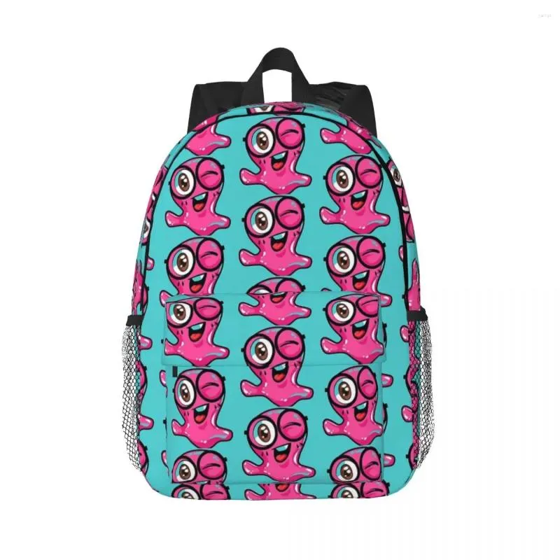 Teen Backpacks Slick Slime Bookbag Travel Rucksack Shoulder Bag Schoolbag for Students Large Capacity Black
