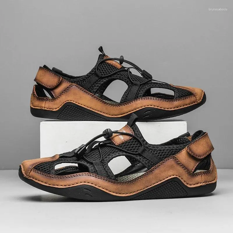 Casual schoenen groot formaat sandalen 38-46 heren buiten baotou lederen luie set sport holle rijden