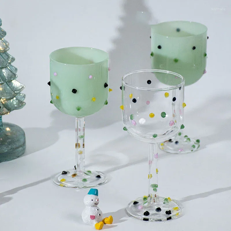 Bicchieri da vino cocktail minimalista nordico vetro ad alta temperatura creativo creativo decorazione di acqua di gelato champagne