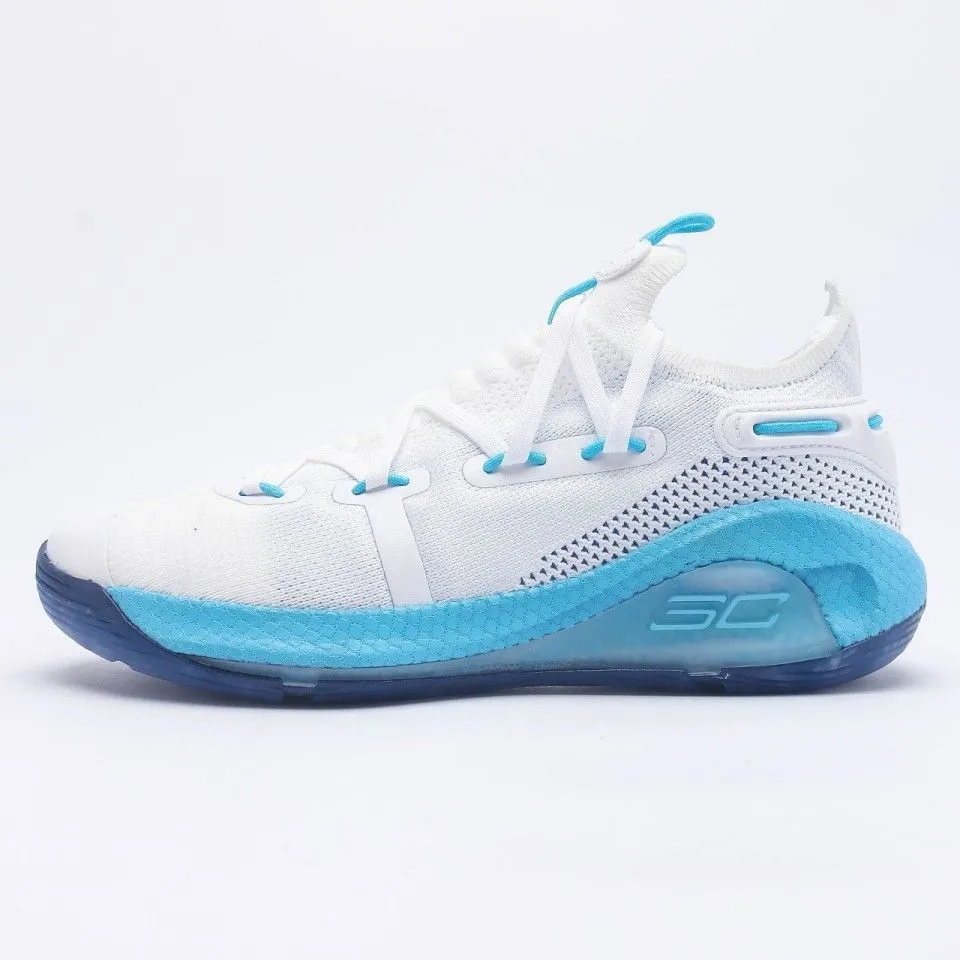 Herenontwerper Curry Basketball schoenen 6e generatie Curry 6 Christmas Snowflake Heren Women's Ademende lichtgewicht Practical Shoes Trendy hardloopschoenen 7689