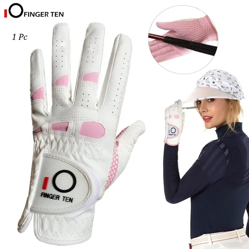 Gants de Golf confortables pour femmes, 1 pièce, poignée de pluie, pour gaucher et droitier, Lh Rh, tous temps, adaptés à la taille S M L XL
