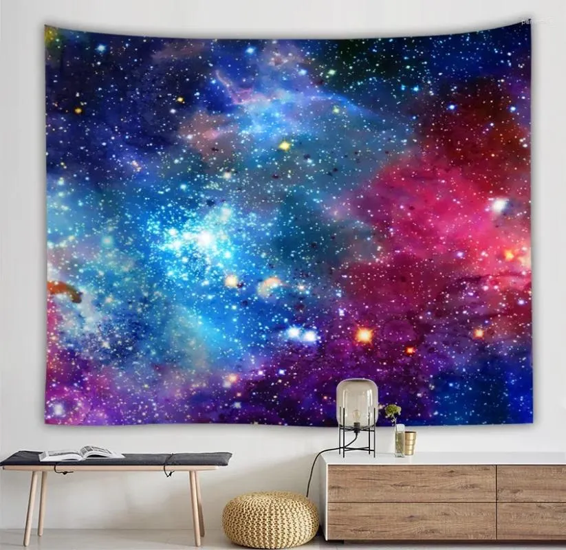 Gobeliny Galaxy Tapestry Space Wall dla dekoracji gwiazdy tkaniny we wszechświecie poliester wiszący