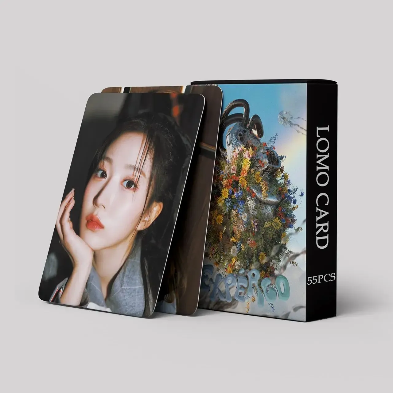 55-Piece NMIXX Expergo HD Photo Cards LOMO Set in Vivid