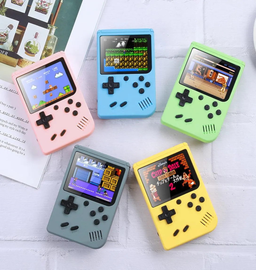 Tragbare Handheld -Videospielkonsole Retro 8 -Bit -Mini -Spieler 400 Spiele 3 in 1 AV Pocket Gameboy Color LCD6940160