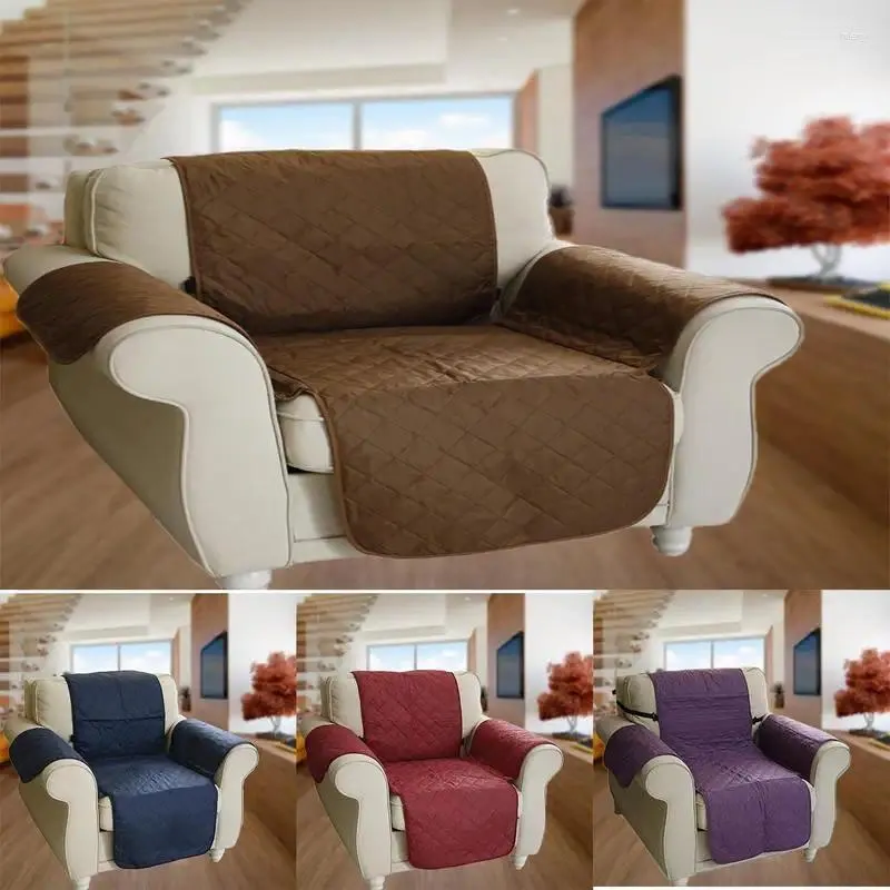 Stol täcker enstaka soffa täcker reversibelt tvättbara soffa
