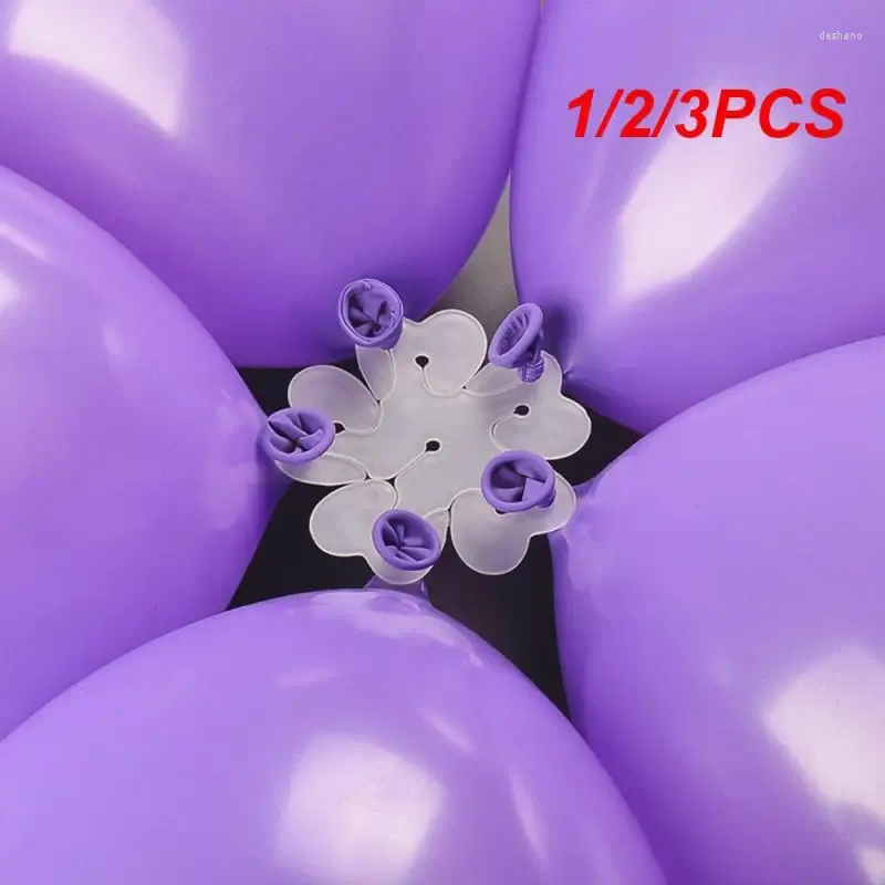 Décoration de fête 1/2 / 3pcs Clip de prune plastique Plastic Practical Accessoires Accessoires Fleur Ballon Balon Globos