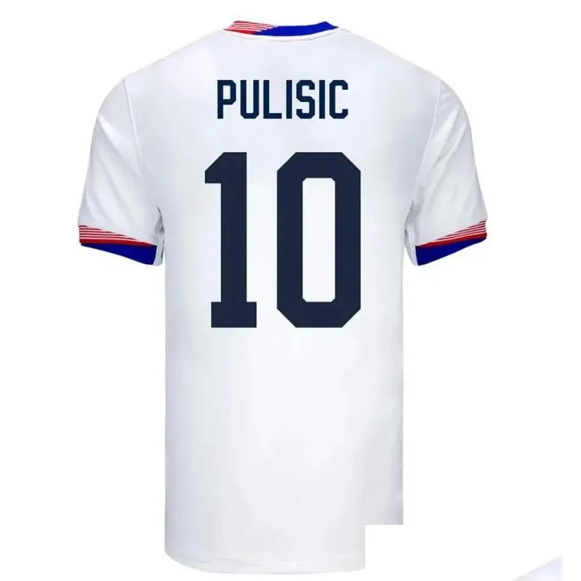 サッカージャージ2024 Pisic Usas Reyna Aaronson Weah A McKennie 24 25 Maillot de Futol Ferreira Dest Morgan Us Football Shird Rapinoe du Otatd