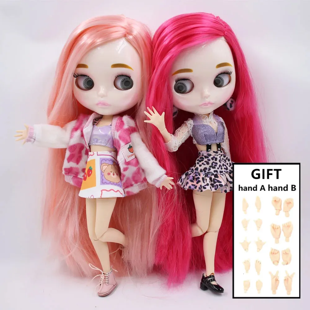 얼음 DBS Blyth Doll 16 30cm BJD 조인트 바디 글로시 페이스 매트 애니메이션 소녀 장난감 선물 특별 거래 240403