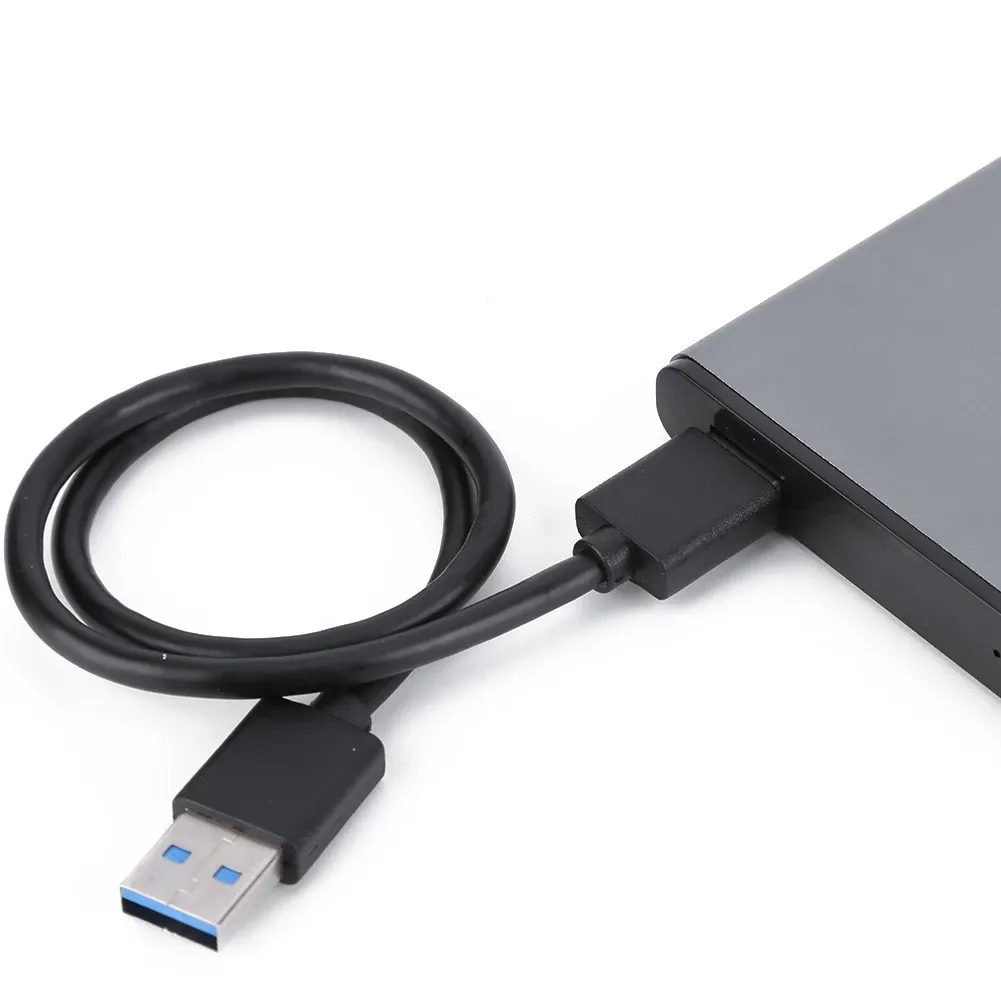 5 USB 3.0 External Hard Drive Enclosure Black SATA to USB External HDD ...