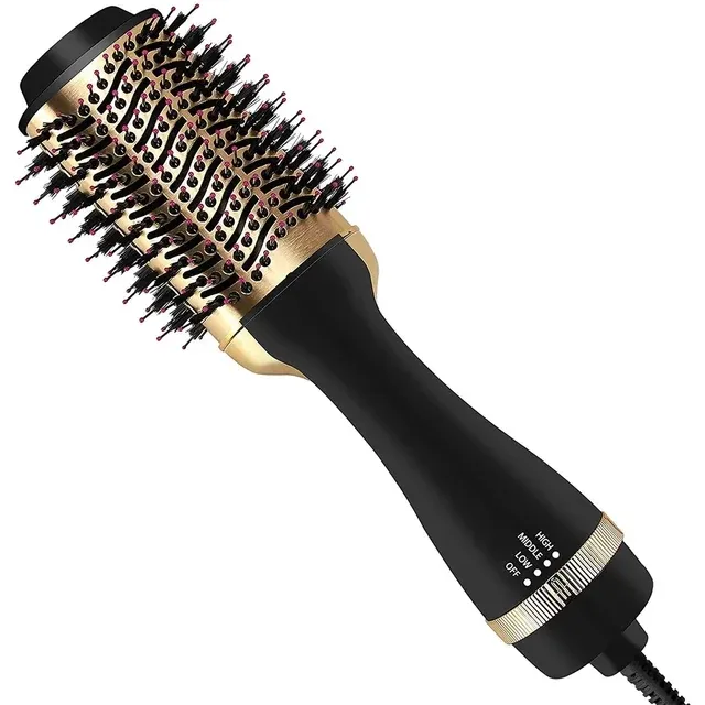 Professional Styling Dry And Wet Curly Straight Dual-Purpose Straight Hair Straightener Rool Hot Air Comb for Women