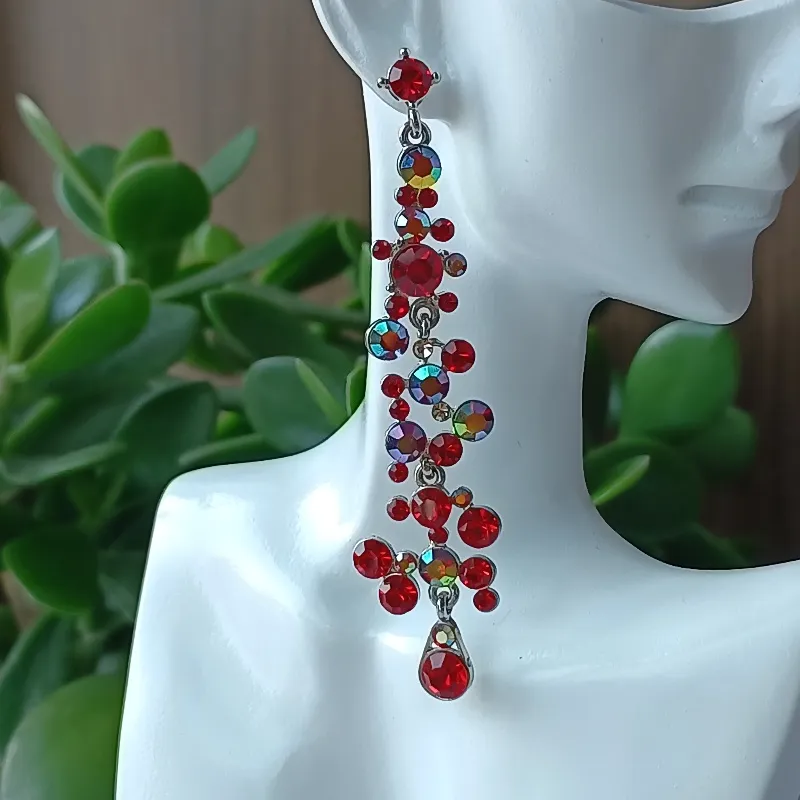 Stud -oorbellen Elegante Ruby oorring te koop Natuurlijk en echte 925 Sterling Silver Top Quality Vrouwenjubileum