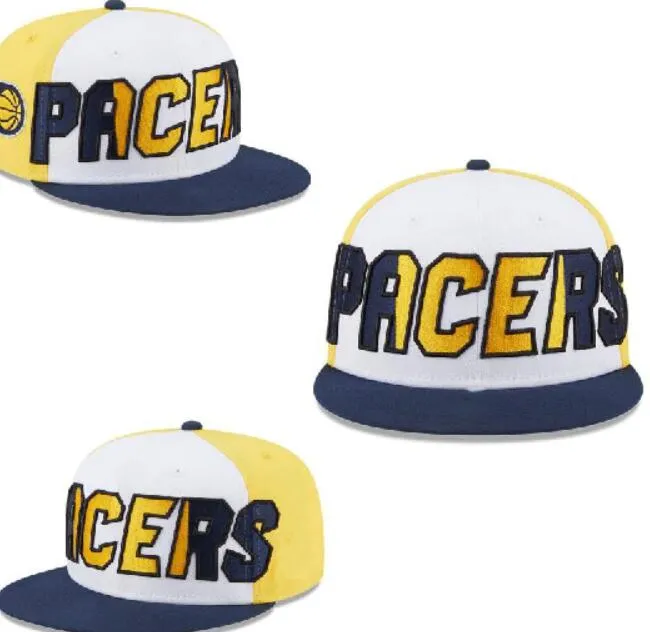 Indiana'''Pacers''ball Caps 2023-24 modemästare baseball snapback män kvinnor sol hatt broderi vår sommar mössa grossist strapback casquette a