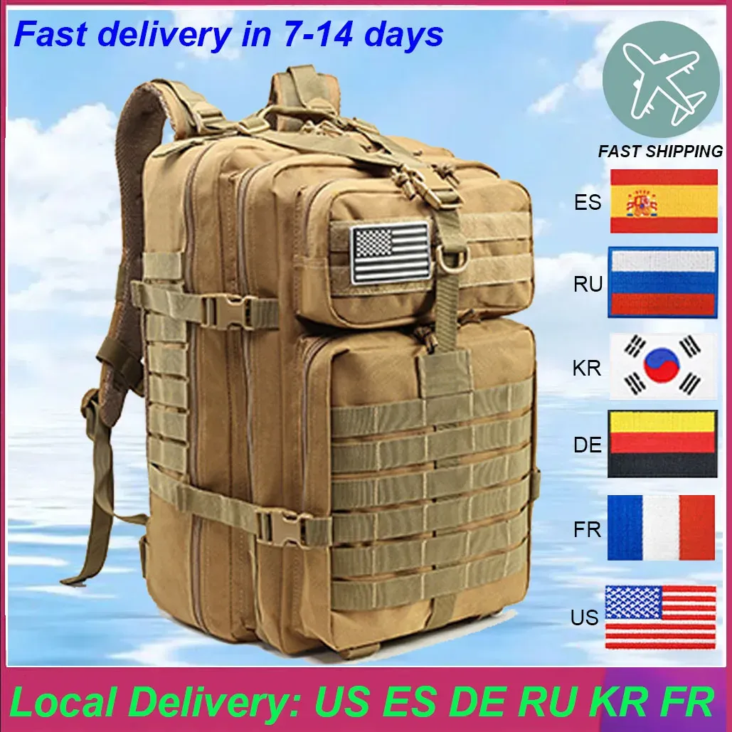 Borse 30L/50L 3P zaino da zaino tattico Sport Sports Traveling Backpack Camping camufflaggio di zaino militare per escursionistiche da caccia Pacchetto di attrezzatura da caccia