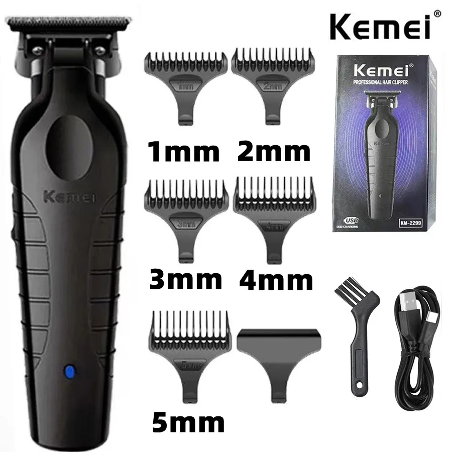 Clippers Kemei KM2299 Capelli per capelli maschile per capelli elettrici PROFESSATURA CAPPIGLIO USB USB TRIMMER CHIRMER ELETTRICO MACCHI