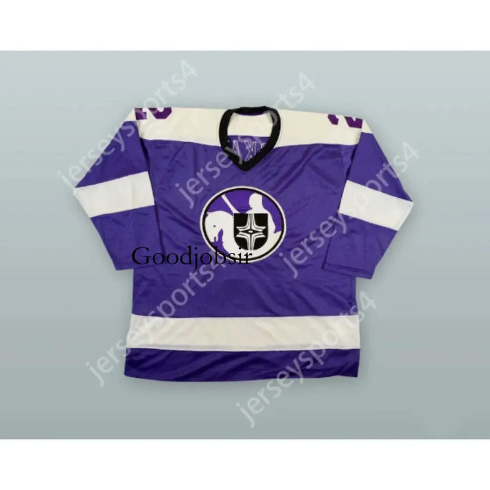 GDSIR Custom 1975-76 Wha Ray McKay 2 Cleveland Crusaders Purple Hockey Jersey New Ed S-M-XL-XXL-3XL-4XL-5XL-6XL