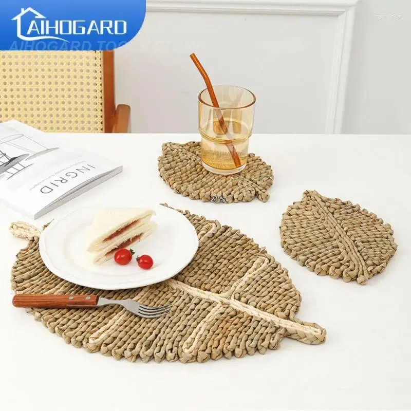 Table Mats Pot Holder Durable Catrail Leaf Mattware Pad Creative Creative Plant Decor Placemat Table Voleil Isolation