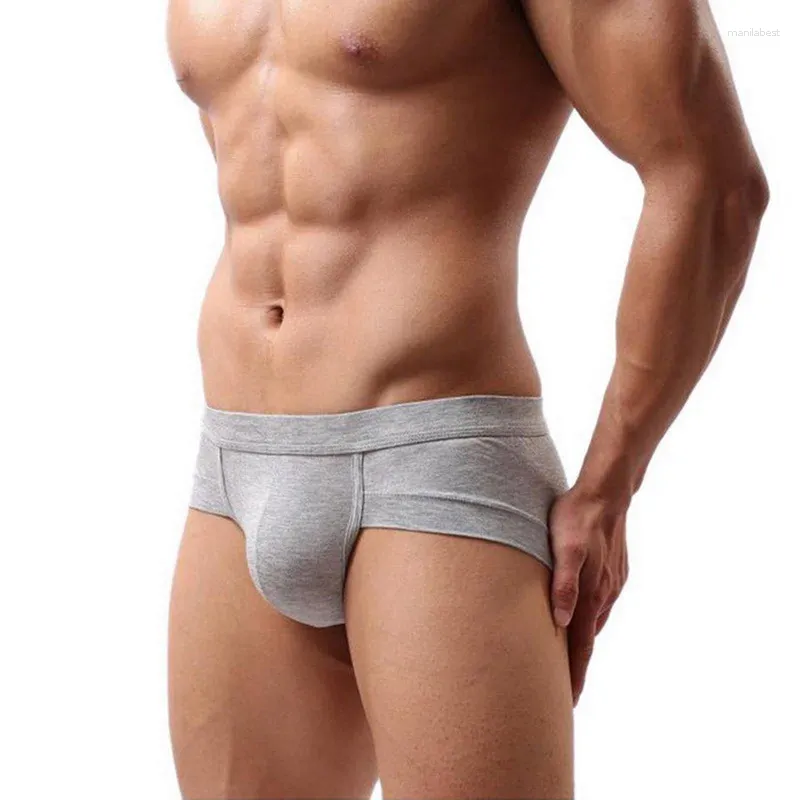 Sous-pants Monerffi Men sous-vêtements Sexy Breathabel Briefs Shorts confortables Couleur solide Brève culotte basse taille 14 couleurs