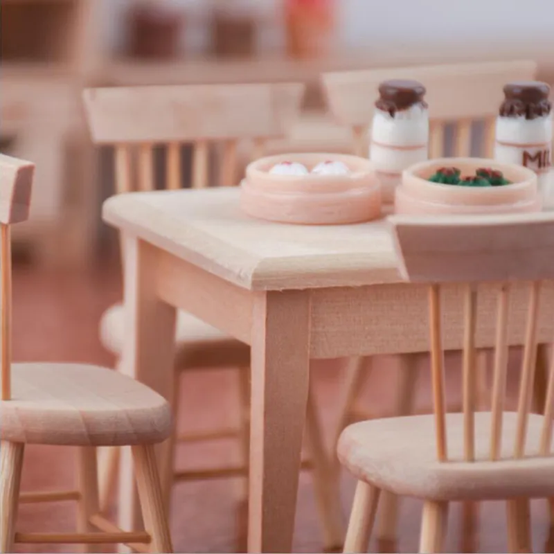 Juego de muebles en miniatura para casa de muñecas 1:12, mesa de comedor de madera, 4 sillas, accesorios para sala de estar, 5 unids/set tholdsy WJ4204-01B | Bodega Aurrera en línea Juego de muebles en miniatura para casa de muñecas 1:12, mesa de comedor de madera, 4 sillas, accesorios para sala de estar, 5 unids/set tholdsy WJ4204-01B | Bodega Aurrera en línea