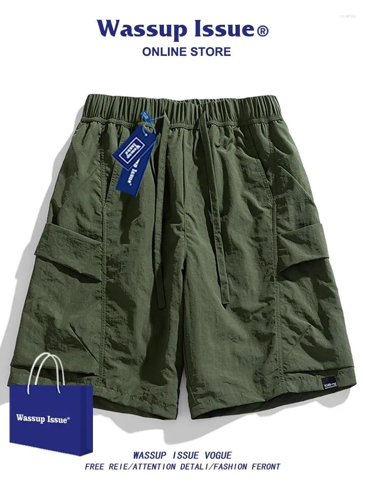 Męskie spodnie Wassup Problem American Worwear Shorts Summer Trendy Marka luźna i chłodna oddychająca swobodna prosta noga capris