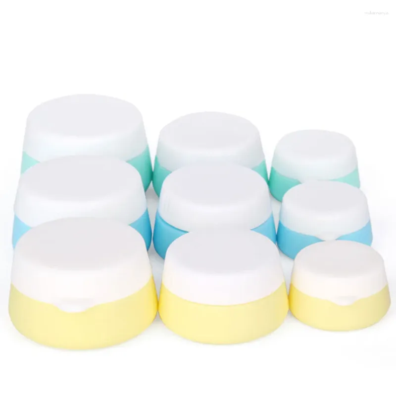 Bouteilles de rangement 3pcs Crème Travel Cream Silicone Emulsion Bottable Portable (20 ml)