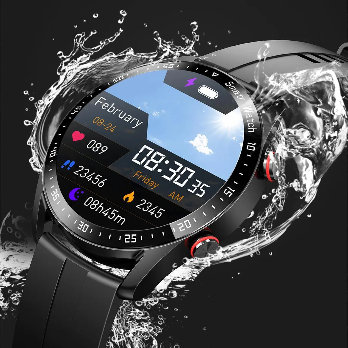 Inteligentne zegarki HW20 Bluetooth Watch Zatwierdzenie Mężczyźni