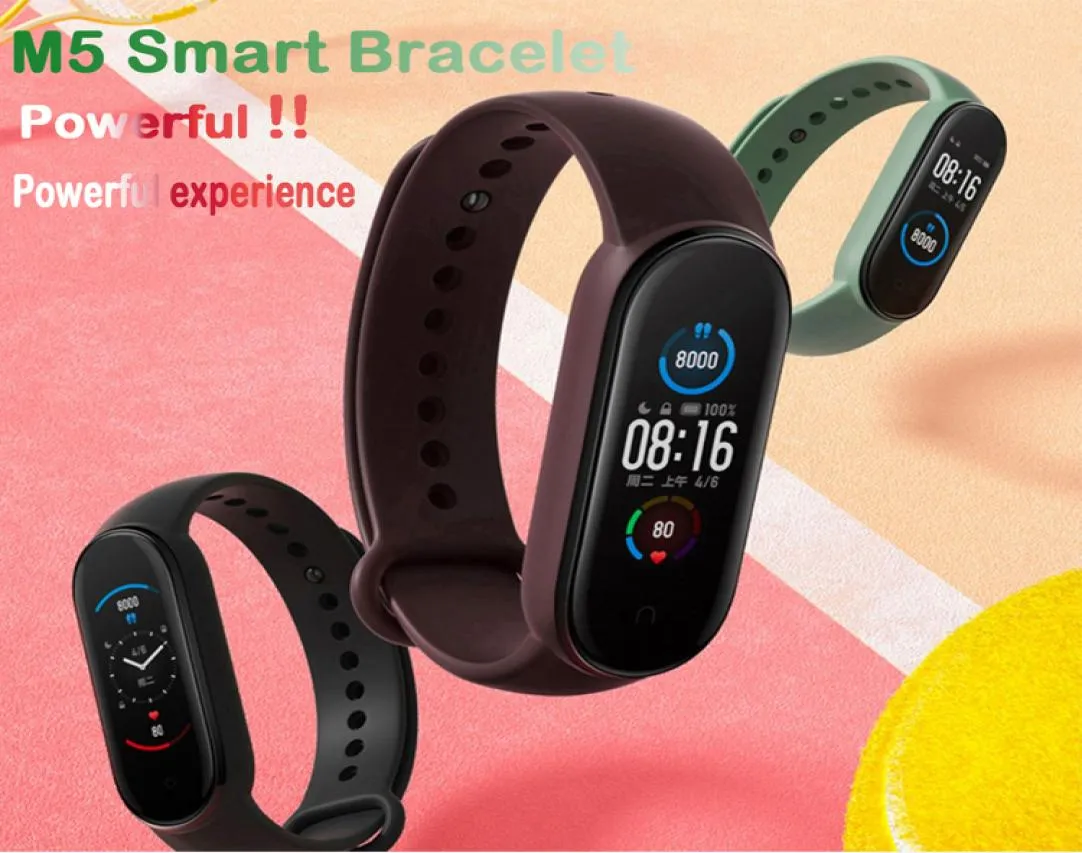 M5 SMART WACK 5 REAL HEARCHT Blodtryck Armbands Sport Smartwatch Monitor Health Fitness Tracker Smart Watch Smart Call 2739698