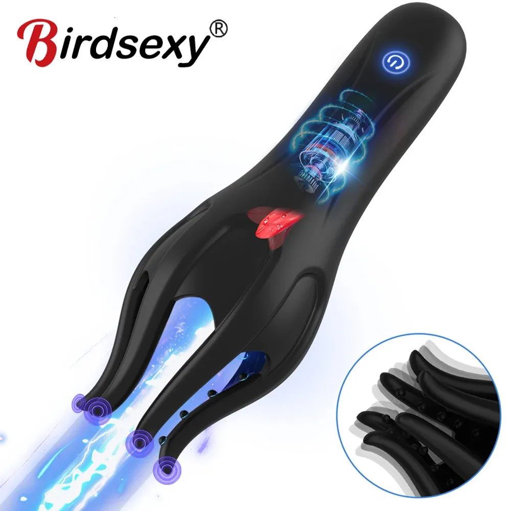 Vibrateur d'entraînement du pénis Mâle masturbateur glans stimulateur sex jouet pour l'éjaculation tarder le plaisir prolonger l'endurance 240403