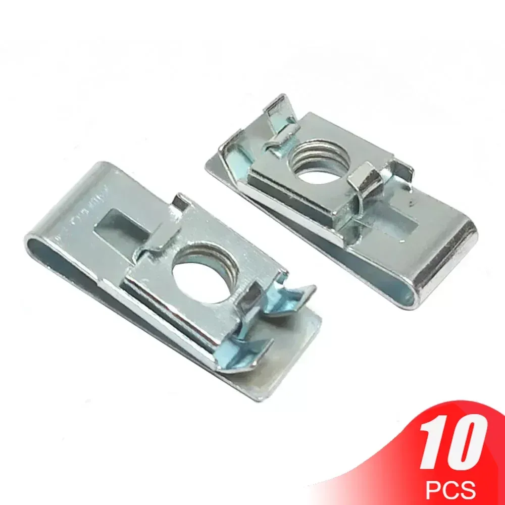 20 Pièces Écrous U En Acier à Ressort - Pour Vis M4 / ST3.5 - Noirs - Marque Uxcell