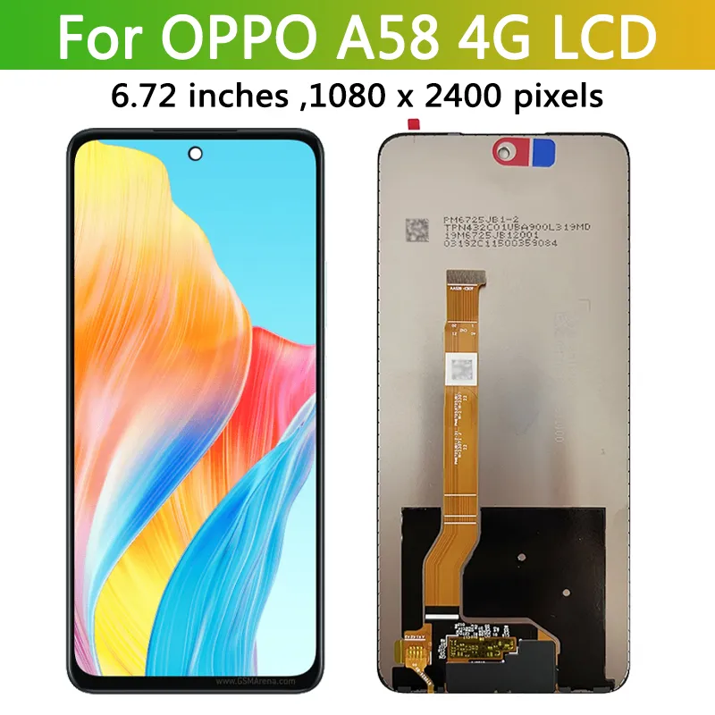 Display LCD Originale Per Oppo A58 4G CPH2577 - Kit Riparazione Schermo Con Touch Digitizer, Non Per 5G - Foto 2