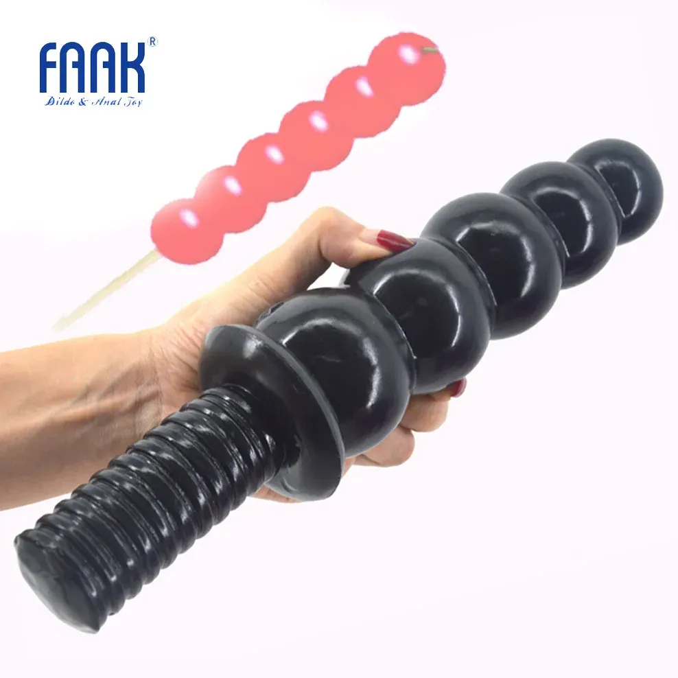 Toys faak anal seks oyuncaklar boncuklar yapay penis büyük dong anal fiş vida kolu popo fiş büyük 2.36 "kalın 11.2" uzun dick anal yapay penis