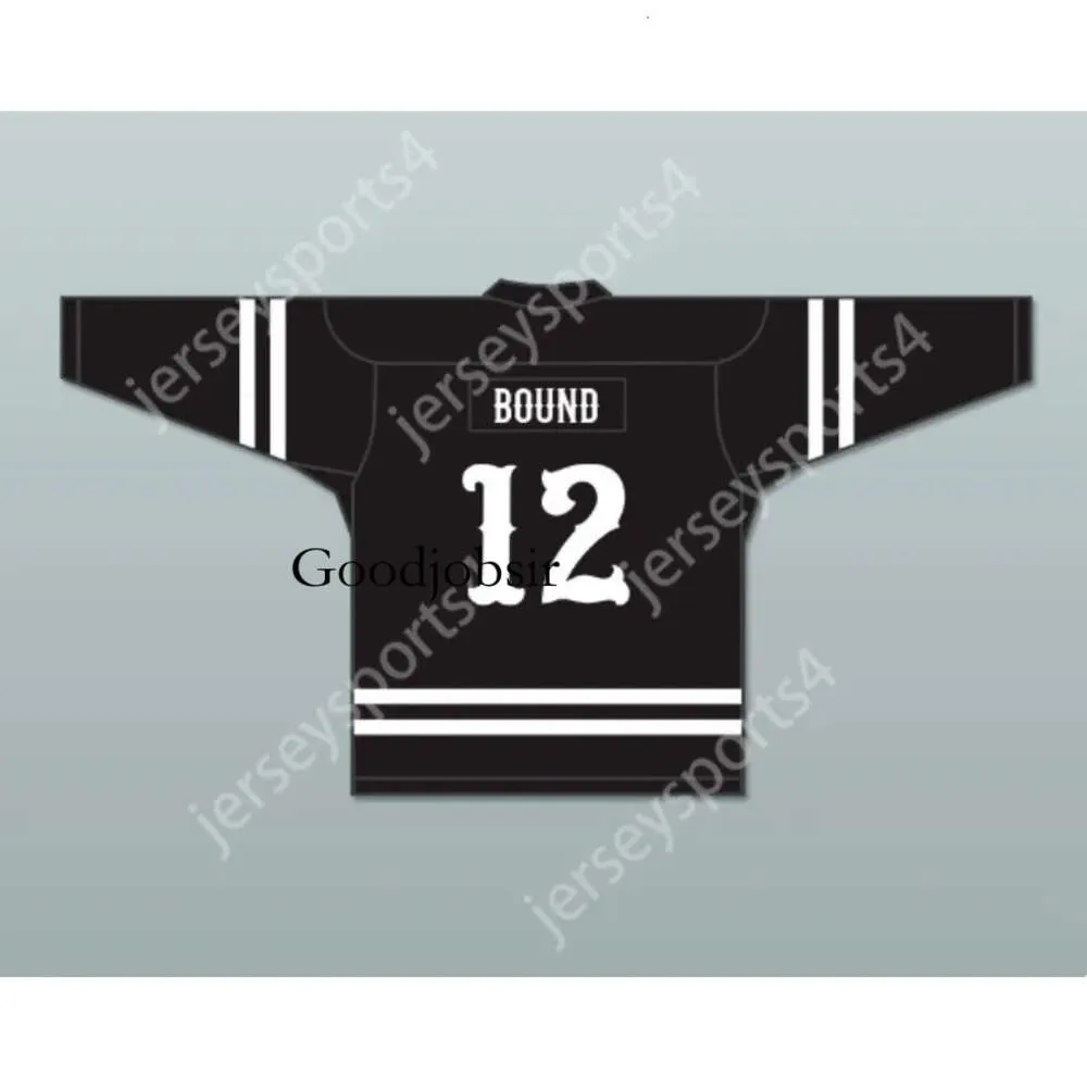 GDSIR Custom Bound 12 Cenobites Black Hockey Jersey Hellraiser Series