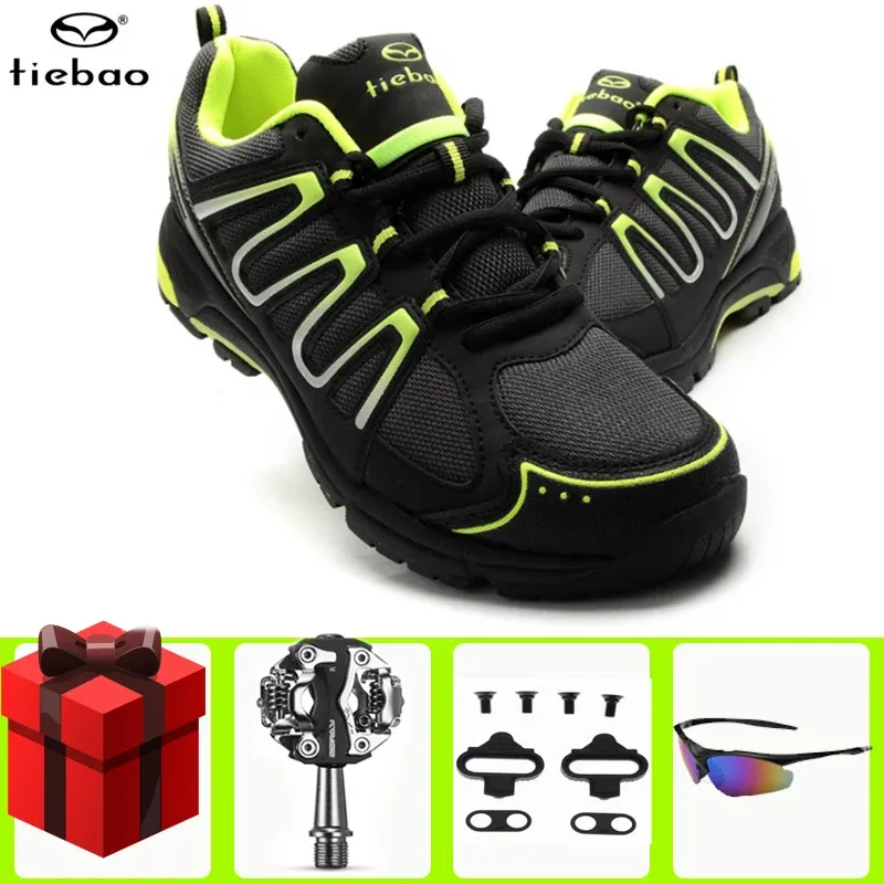 Boots Tiebao Leisure Cycling Chaussures Men Sneakers Femmes SPD Pédales Bicycle Professionnel Chaussures d'auto-localisation Athletic