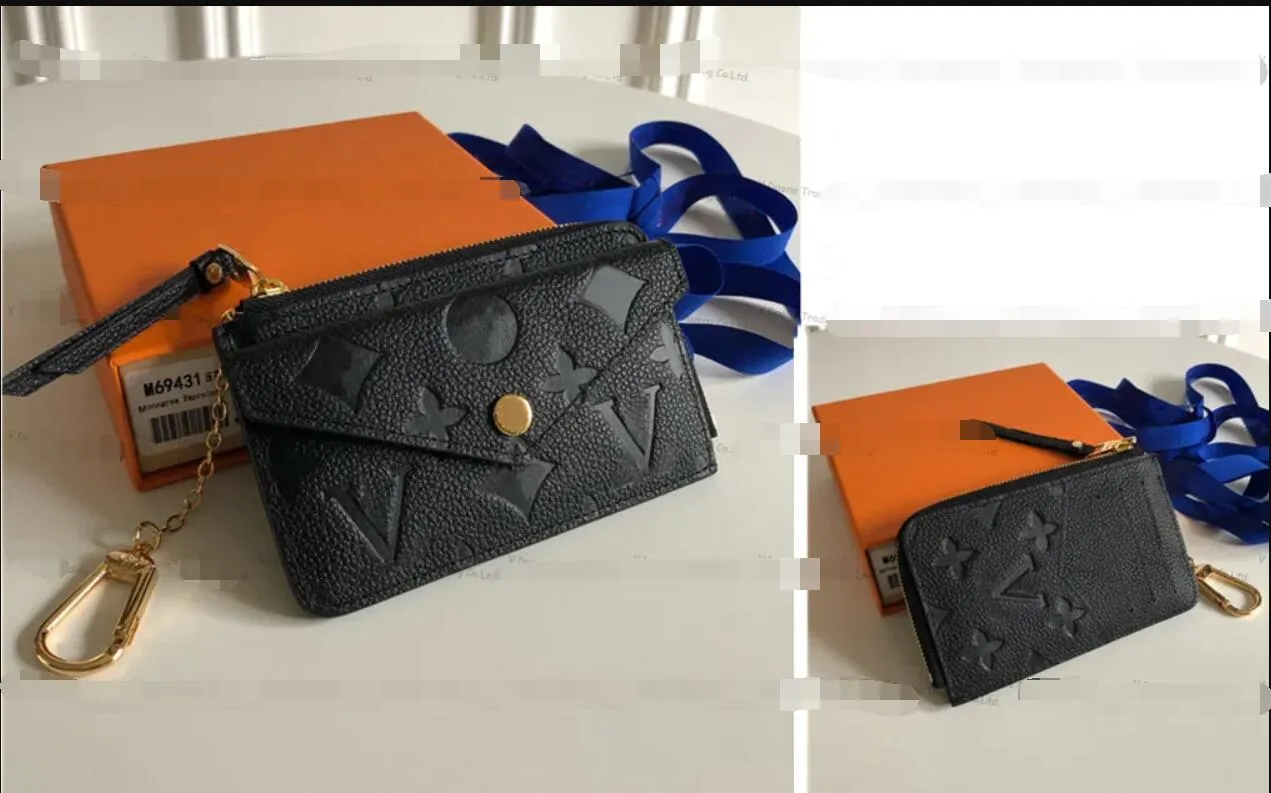 Dhgate Portfel Karta Uchwyt RECTO Verso Designer skórzana moda damska mini zamek organizator portfel moneta torebka torebka