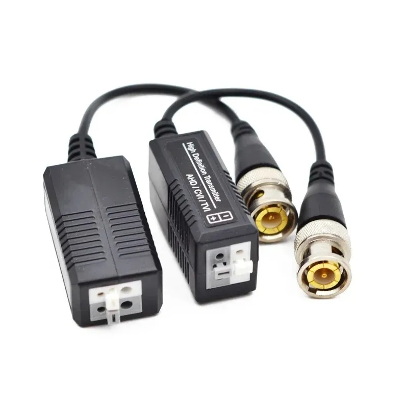 2024 escam 3000ft Distância UTP Vídeo Balun Twisted CCTV Balun Passive Transceivers BNC CABE CAT5 CCTV Adaptador