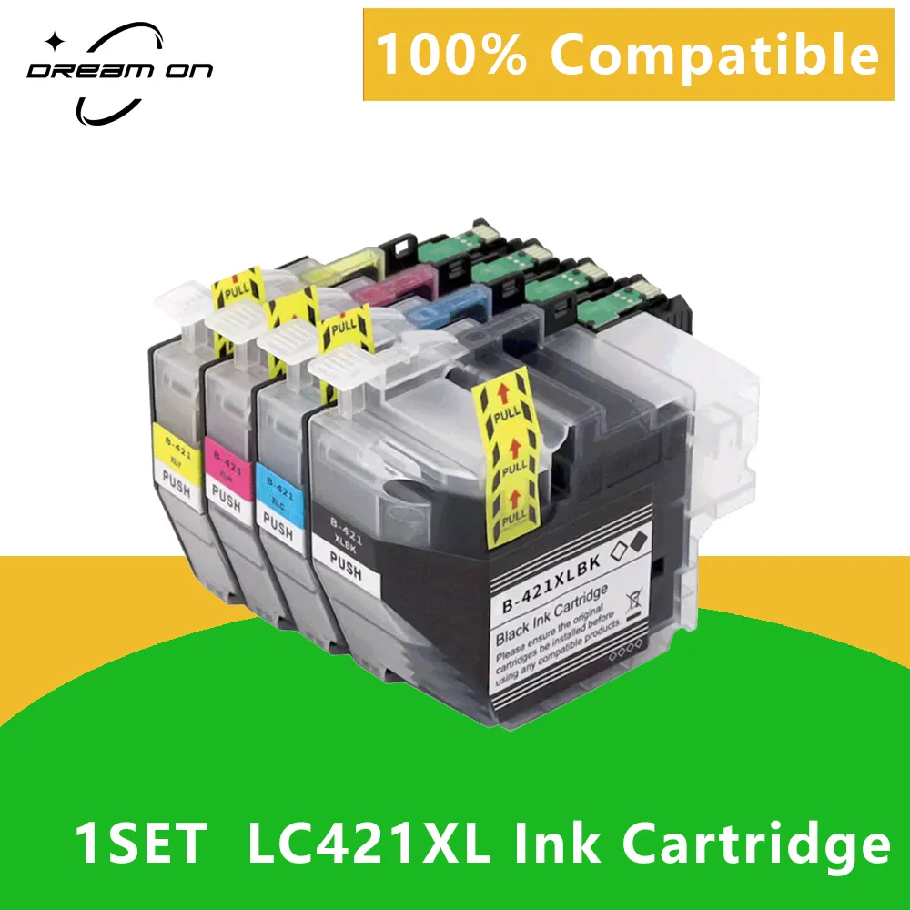 Jhaan LC421 Cartouches d'encre XL compatibles avec Brother LC421XL Jhaan LC421 Cartouches d'encre XL compatibles avec Brother LC421XL