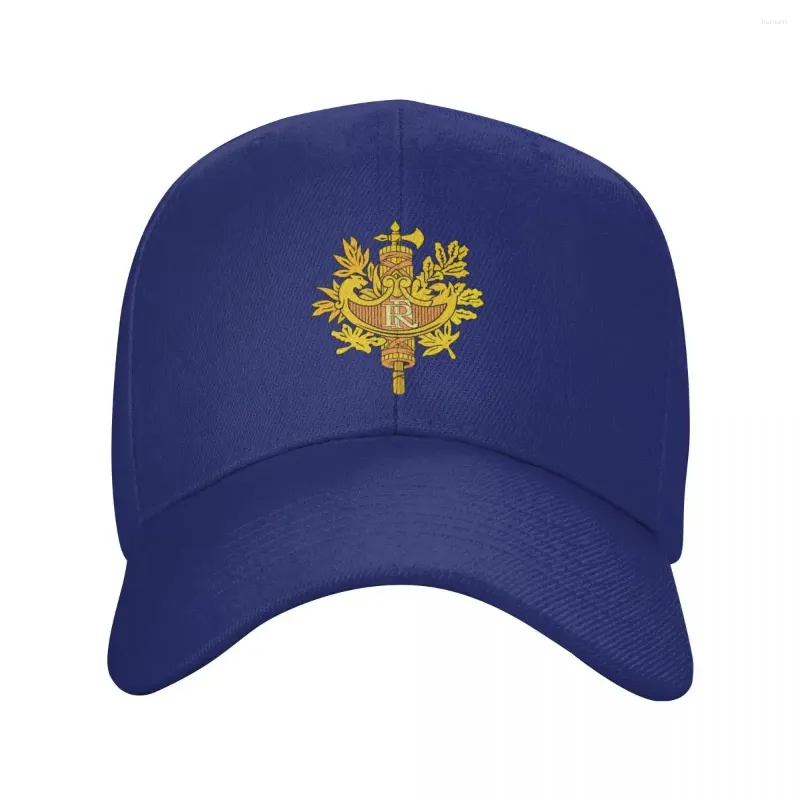 Ball Caps Fashion Emblem of France Trucker Hat dla mężczyzn Kobiety spersonalizowane regulowana czapka baseballowa dla dorosłych lato
