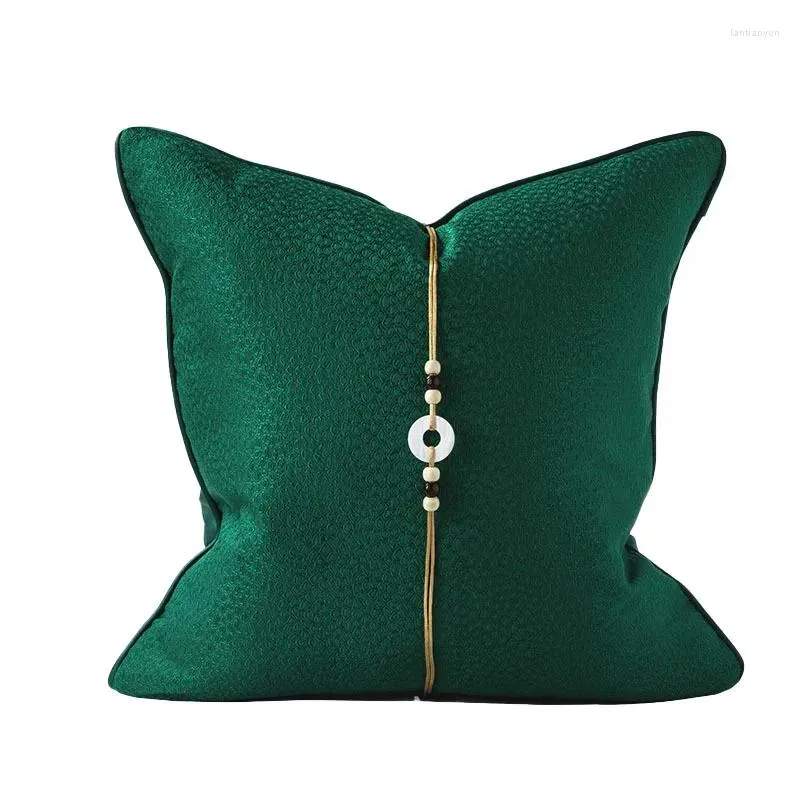 Almofada de travesseiro verde nórdico 45x45cm almofadas de decoração para casa para salas de estar carros de estojo