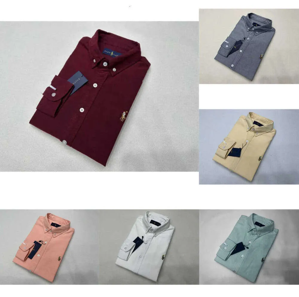 S Polo Sleeve Lange Casual Mens Spring en Autumn Business Cotton Oxford Non Iron Slim Paul Formele shirt Hoogwaardige Leeve Pring Lim Hirt 1102ess