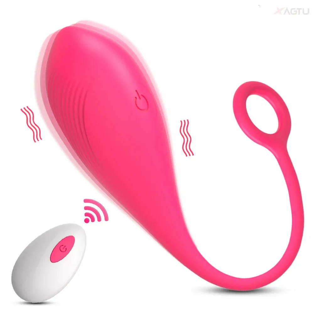 Vibrador de control remoto inalámbrico clítoris g spot estimulador vibrante amor huevo bienes adultos juguetes sexuales para mujeres bragas 240403
