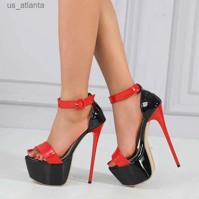 Chaussures habillées liyke Summer Open Toe Sandales sexy 16cm pour femmes Party Stripper Strip-tel