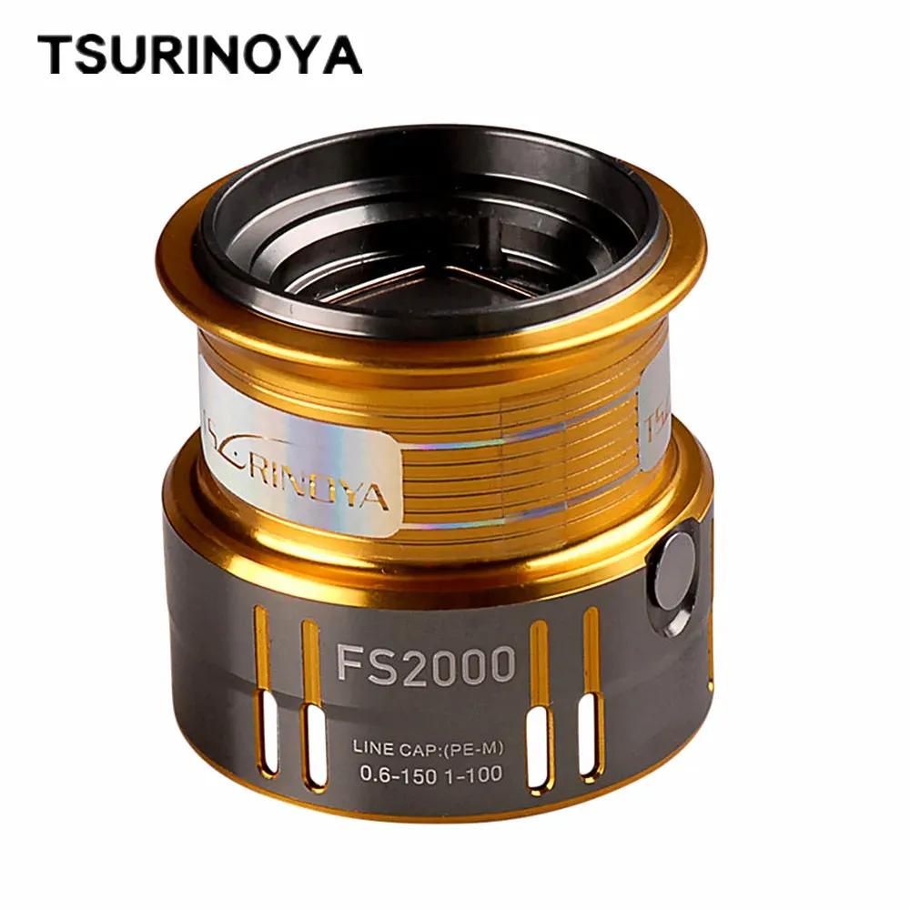 Makaralar Tsurinoya FS2000 İÇİN Sığ Makarası FS2000 Dönen Tekerlek Yemeği Balıkçılık Makarası 9+1BB 5.2: 1 Hafif Yedek Makara Pesca Accesorios Peche