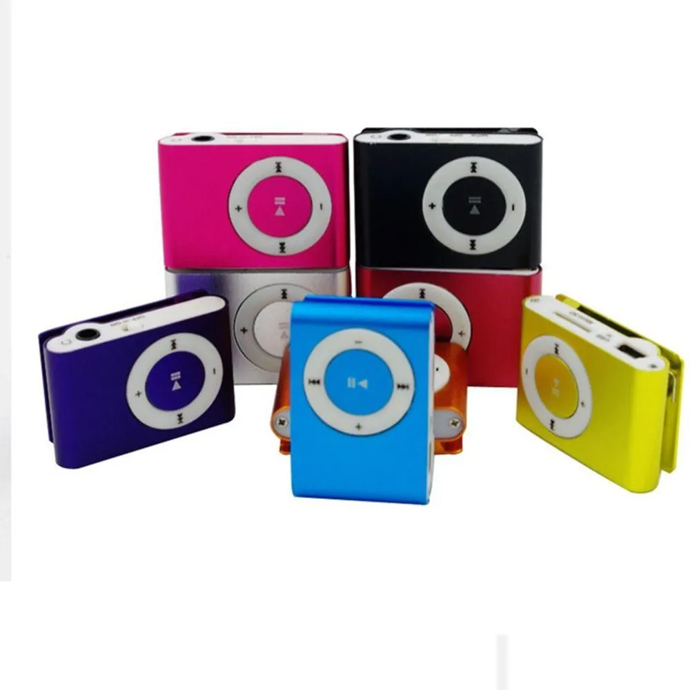 Mp3 mp4 players mini clipe player portátil USB impermeável Sport Compact Metal Music com TF Card Slot Drop Drop Delivery Electronics OTLWM