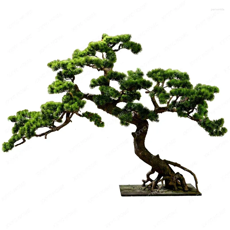 Dekorative Blumen künstliche Begrüßung Kiefernbaum Bonsai Gefälschte Bäume grüne Pflanzen Ladenfenster Ecke Landschaft