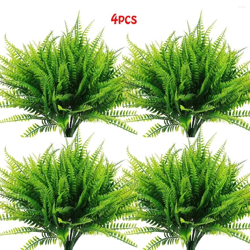 装飾的な花4PCS人工植物ペルシャファーンエンジニアリングバックグラウンドウォールデコレーションホームアウトドアウェディングアクセサリー